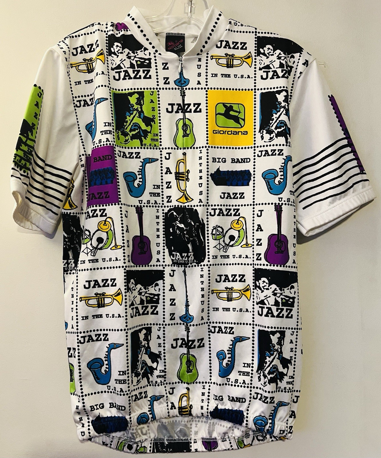 Giordana Jazz Festival Cycling Jersey Medium Vintage 1996 USA Rare COLLECTIBLE gallery