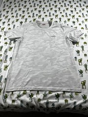 Karbon Light Gray Men’s XL Quick Dry Mesh Camo Print Short Sleeve Outdoor
