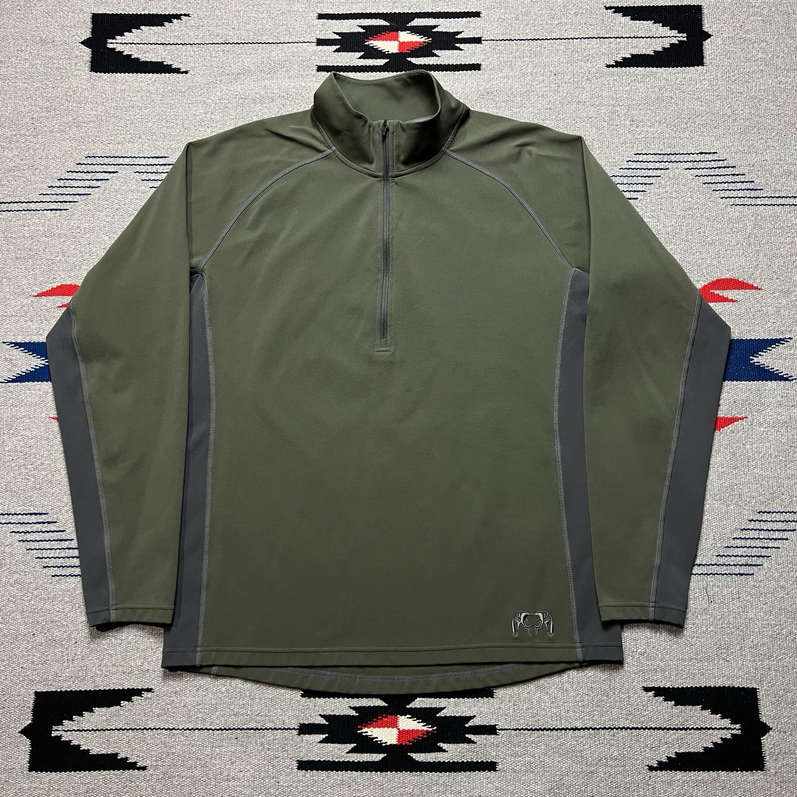Kuiu Half Zip Pullover Hunting Longsleeve Mens Size Large Green gallery