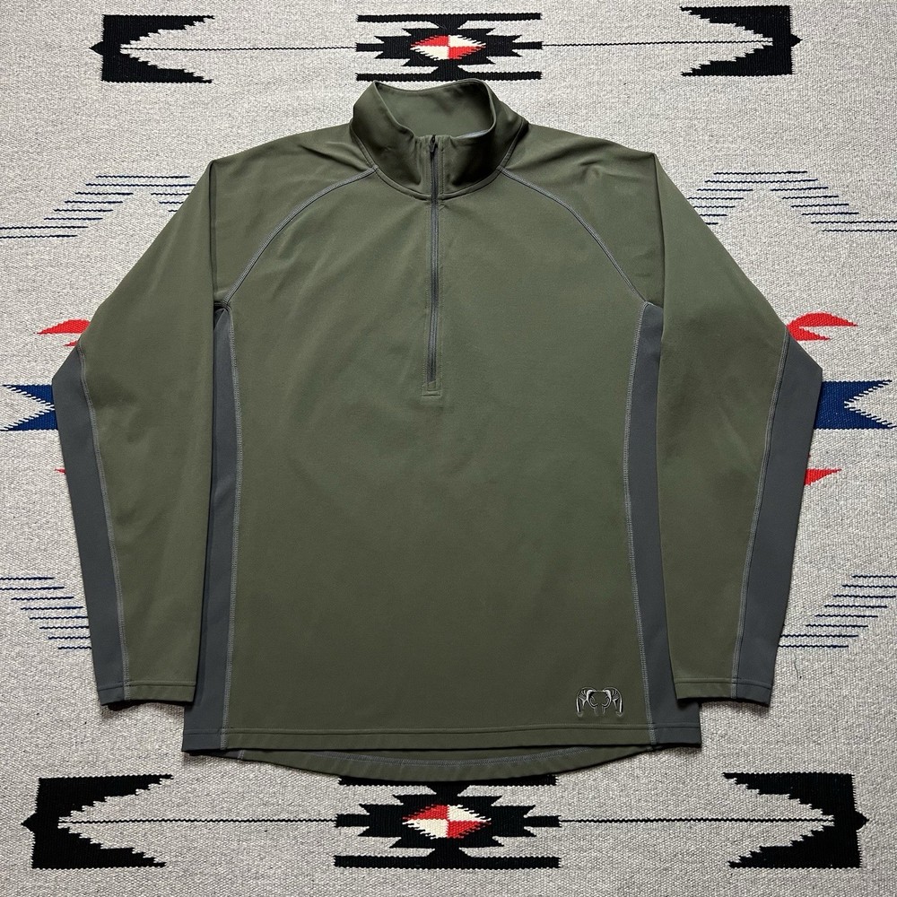 Kuiu Half Zip Pullover Hunting Longsleeve Mens Size Large Green