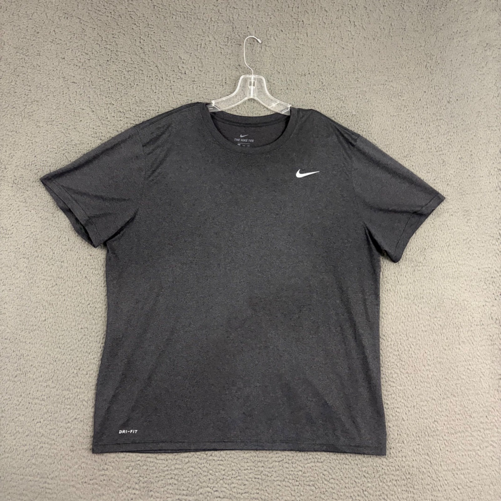 Nike T-Shirt Tee Mens 2XL Gray Dri-FIT Activewear Workout Sports Dad Gym gallery