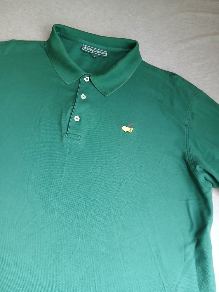 Masters Tech Polo XXL 2x Pima Cotton Preppy Golf Shirt Pique Knit Green
