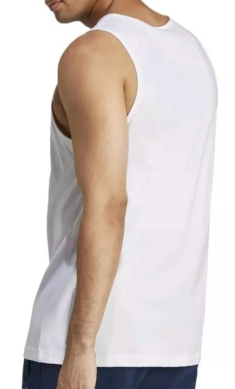 Adidas Essentials Tank Top White Trefoil Mens JF6601 Size Small NWT gallery