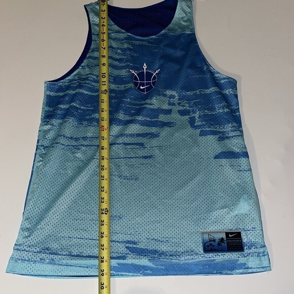 Nike reversible mesh basketball jersey shirt tank men’s S dri fit blue NWT $70 gallery