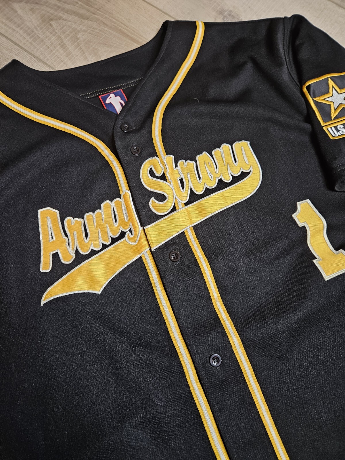 Battlefield Collection Army Strong Baseball Jersey USA Size 2XL Black gallery