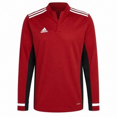 Adidas Climacool 1/4 Zip Pullover Mens Medium Red Stripe Golf Soccer L/S Shirt