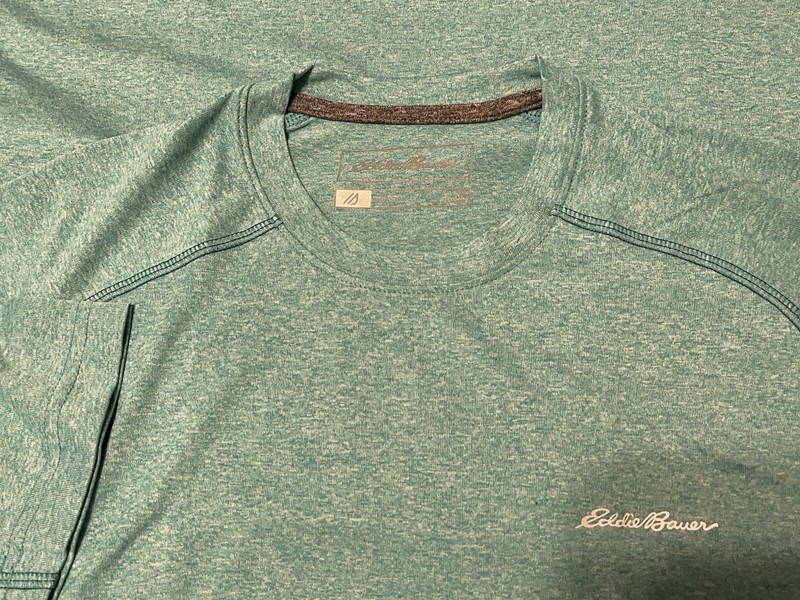 EDDIE BAUER RESOLUTION SPORT ACTIVE FREEDRY LIGHT GREEN T-SHIRT MEN MEDIUM gallery