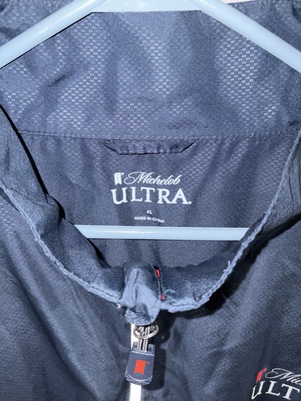 Michelob Ultra 1/4 Zip Pullover Golf Jacket Promo Lightweight Men's XL Blue gallery