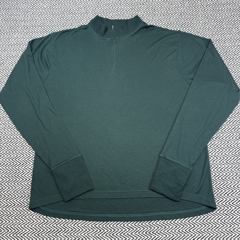 VTG Cabelas MENS XL 1/4 Zip Long Sleeve/ Pants Baselayer Green Pair Set USA 90s gallery