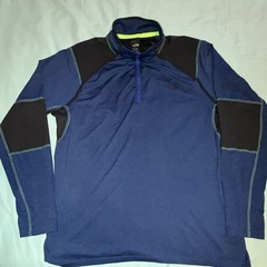 The North Face FlashDry-XD Men’s Big & Tall XL 1/4 Zip Mock Neck Blue/Black