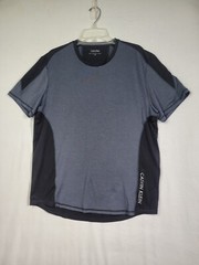 Calvin Klein Performance Shirt Men Size L Stretch Dry Tech Active Black Gray