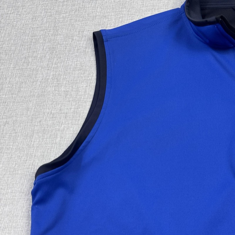 Zero Restriction 1/4 Zip Golf Vest Pullover Mens L Blue Sleeveless Performance gallery