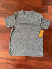 Champion Duo Dry Men’s M Gray Heather Crew Neck Short Sleeve Athletic Tee