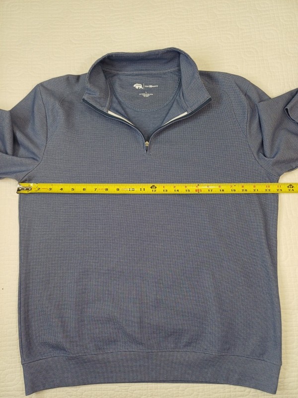 Onward Reserve Golf Performance Quarter Zip Pullover Size Men’s Large Blue Abst gallery