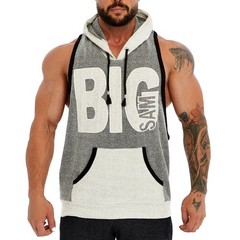 BIG SM men’s muscle shirt tank top armpit shirt vest fitness bodybuilding 2265