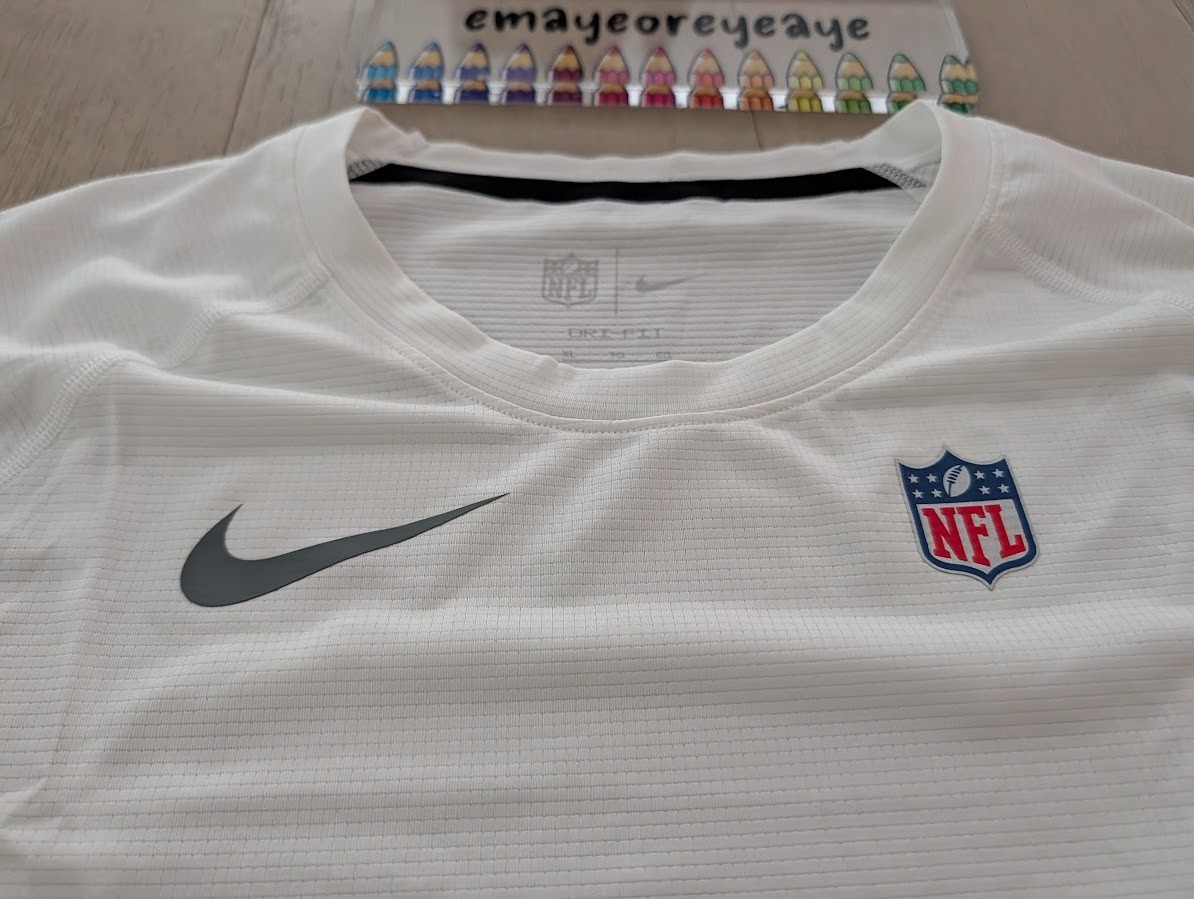 Nike Men's NFL Issued Pro Compression Under Shirt White NWOT combat hypercool gallery