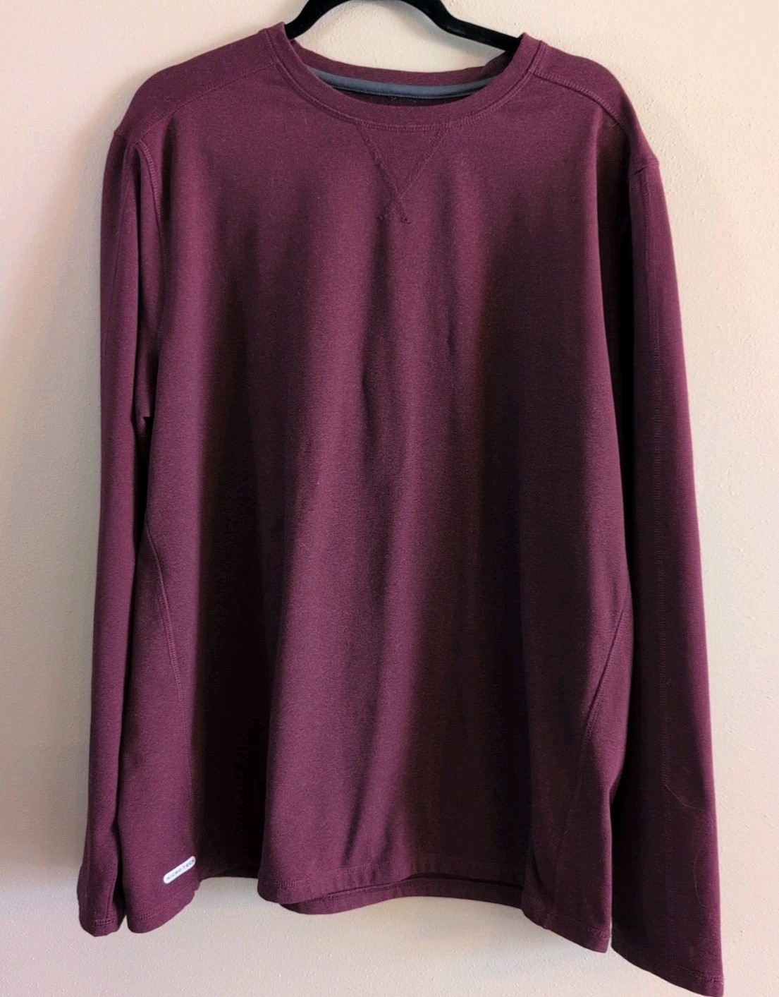 Free Country Shirt Men’s XXL Burgundy Micro-Tech Long Sleeve Comfort Stretch EUC gallery
