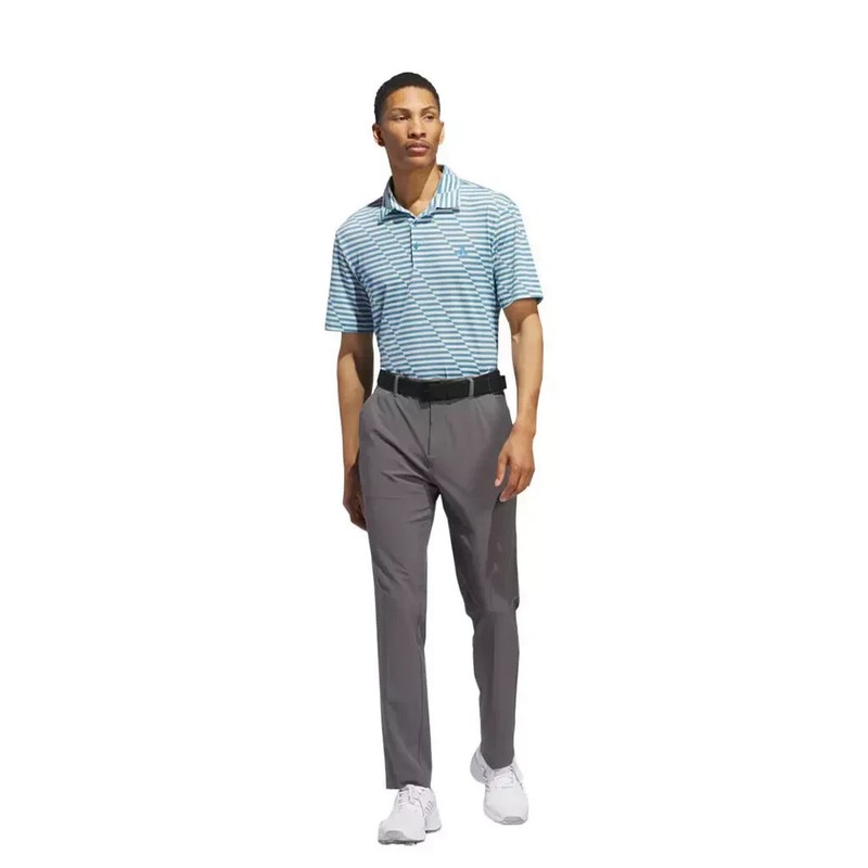 ADIDAS Golf Ultimate365 Men's Size L Mesh Print Polo Top IU4394 $70 in Blue gallery