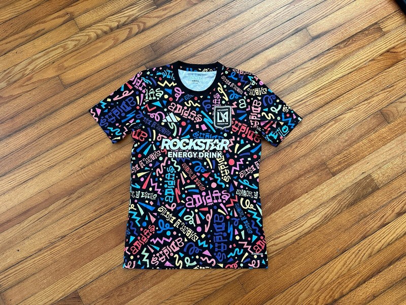 2023 Adidas Los Angeles FC Hispanic Heritage Soccer Jersey Rockstar Shirt gallery