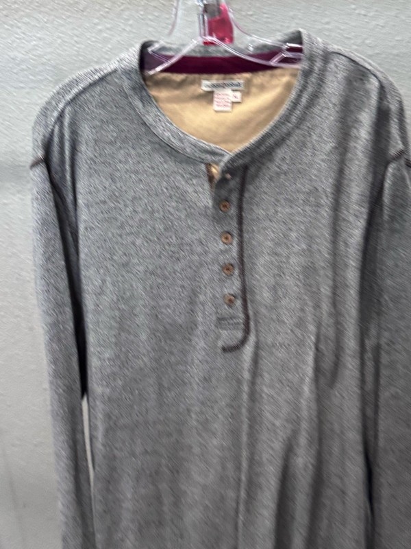 Carbon 2 Cobalt Unique Button SWEATER Shirt XL Extra Large gallery
