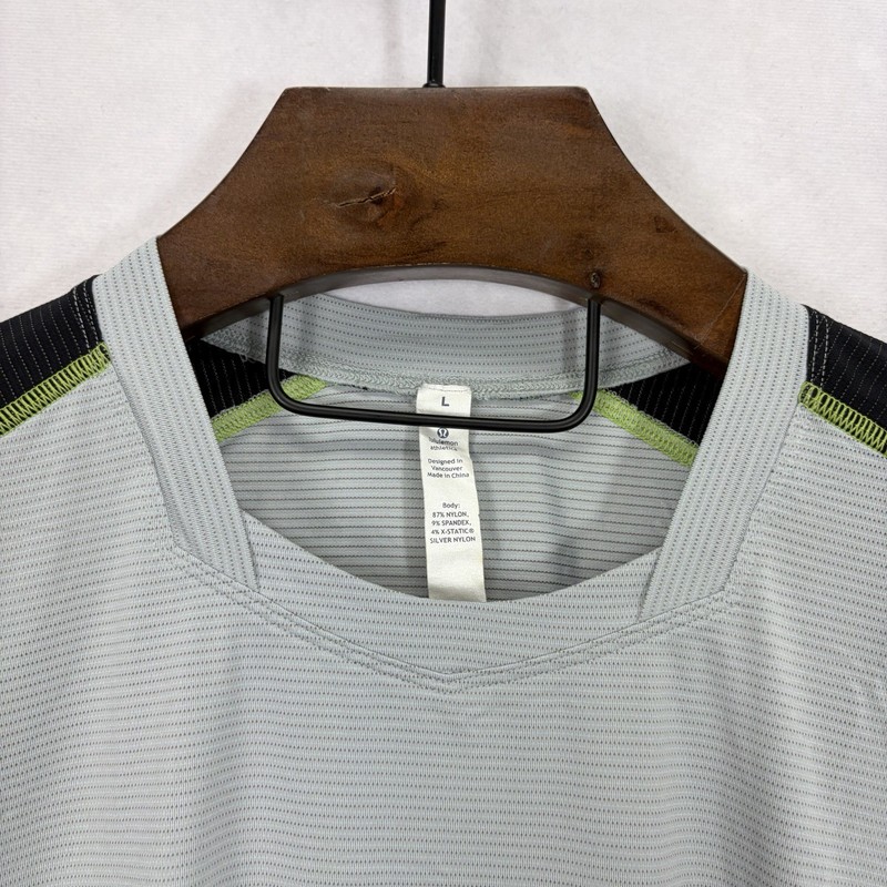 Lululemon Shirt Mens Large Long Sleeve Vented Breathable Gym Workout Athletic gallery
