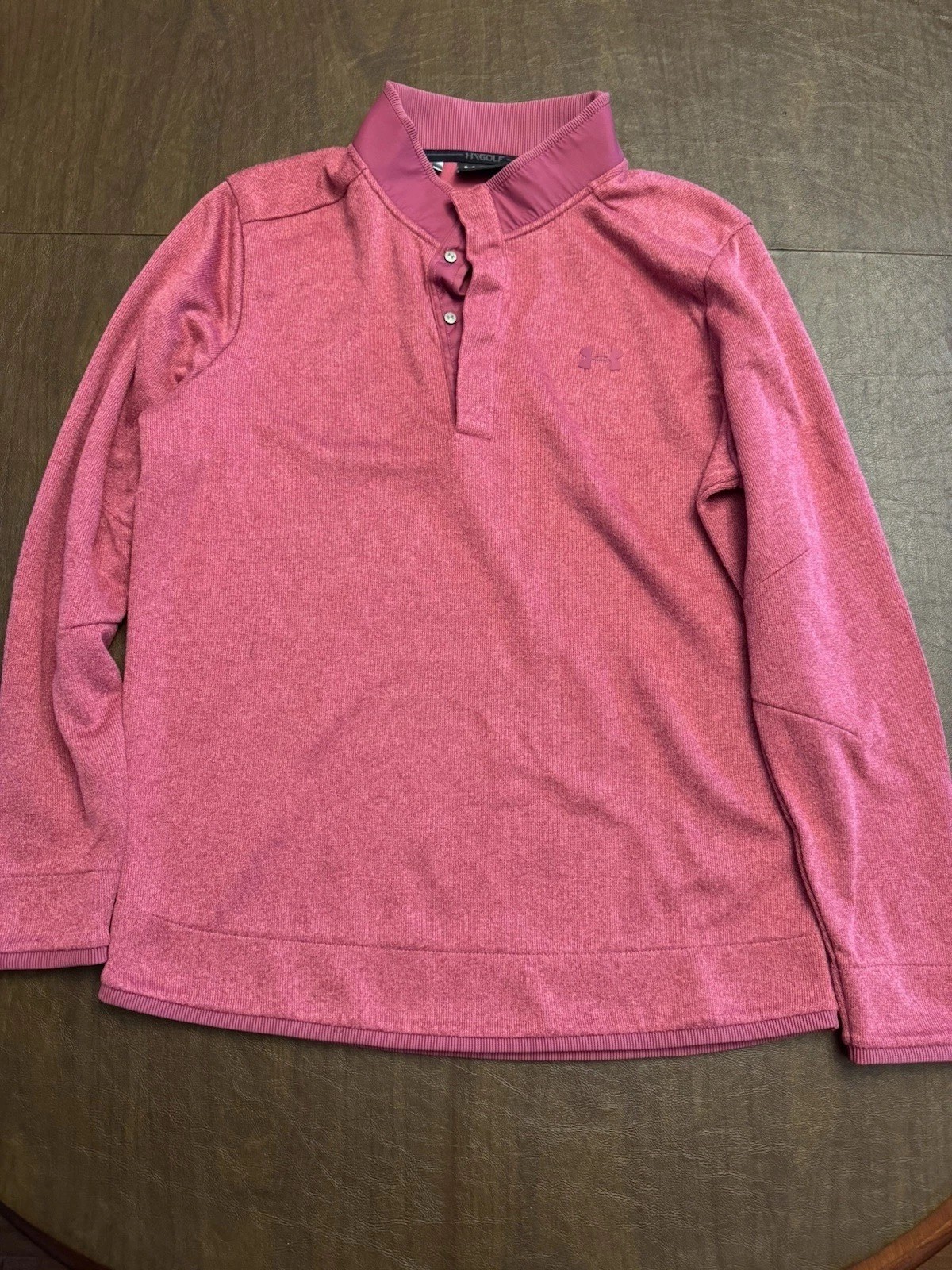 Under Armour Mens Magenta Storm and Cold Gear sweater. gallery