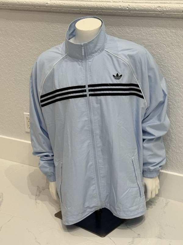 Adidas Men's CHEST STRIPES TRACK TOP JACKET Size 2XL gallery