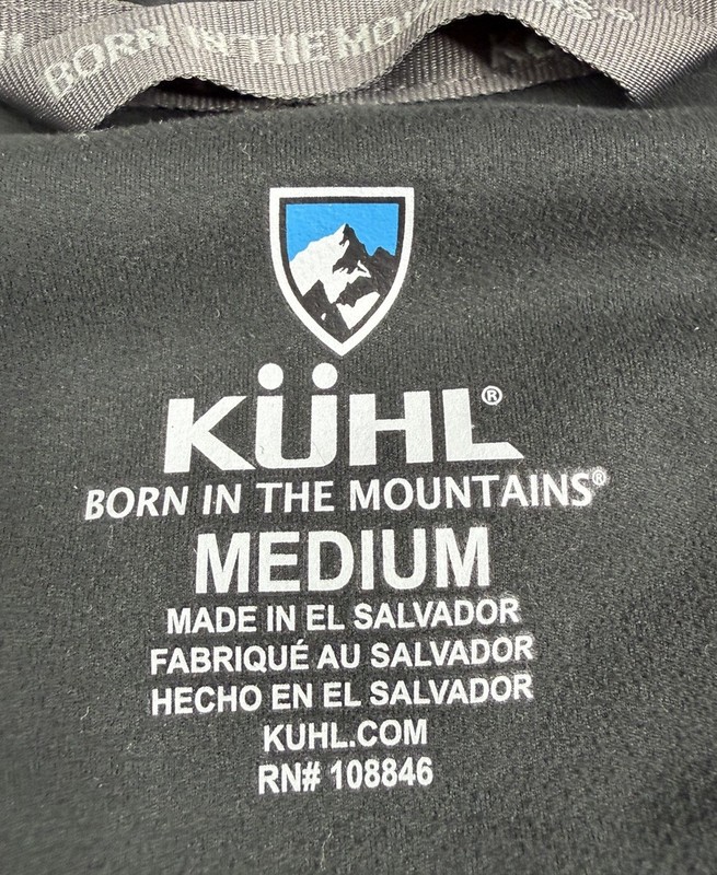 Kuhl Revel 1/4 Quarter Zip Pullover Baselayer Outdoor Hiking Colorblock Mens M gallery