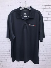Cutter & Buck Polo Shirt Athletic XL Men’s Navy Blue Southland Drytech 50+ CAP