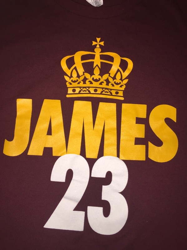 Mens Delta Pro Weight Crown 23 Lebron James Cavs Cleveland NBA TShirt Size XL gallery