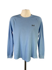 Under Armour Men’s Light Blue Waffle Long Sleeve Crewneck Shirt – M