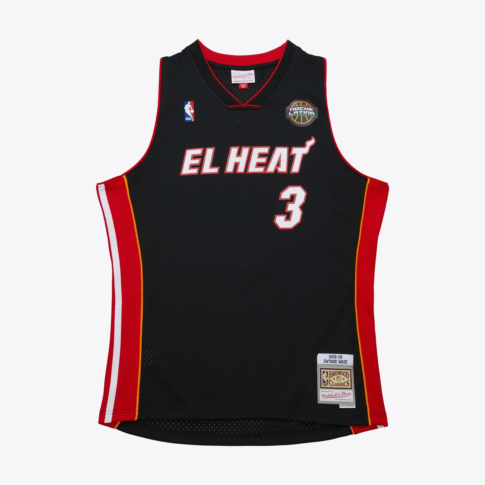 Mens Mitchell & Ness NBA DARK EL HEAT JERSEY HEAT 2008 DWYANE WADE gallery