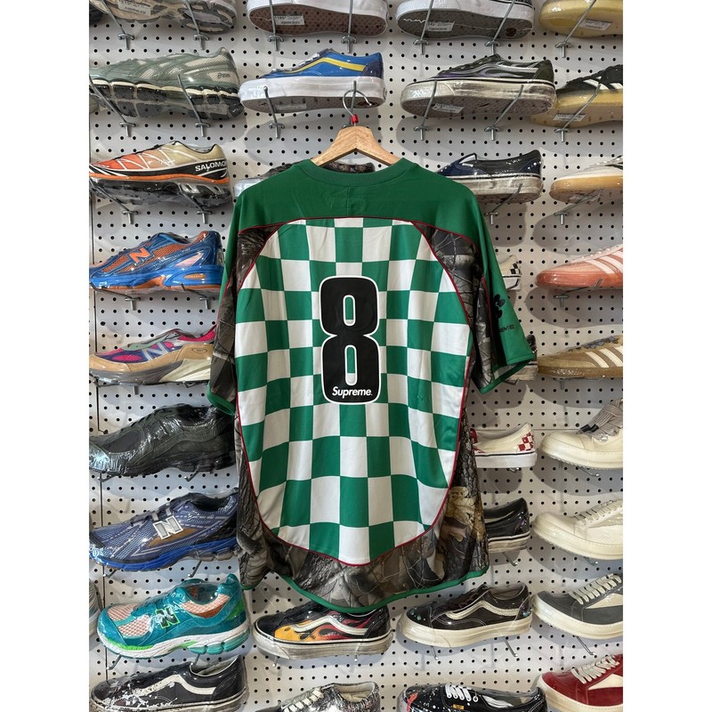NEW Supreme Checkerboard Soccer Jersey - Realtree Camo Size Large gallery