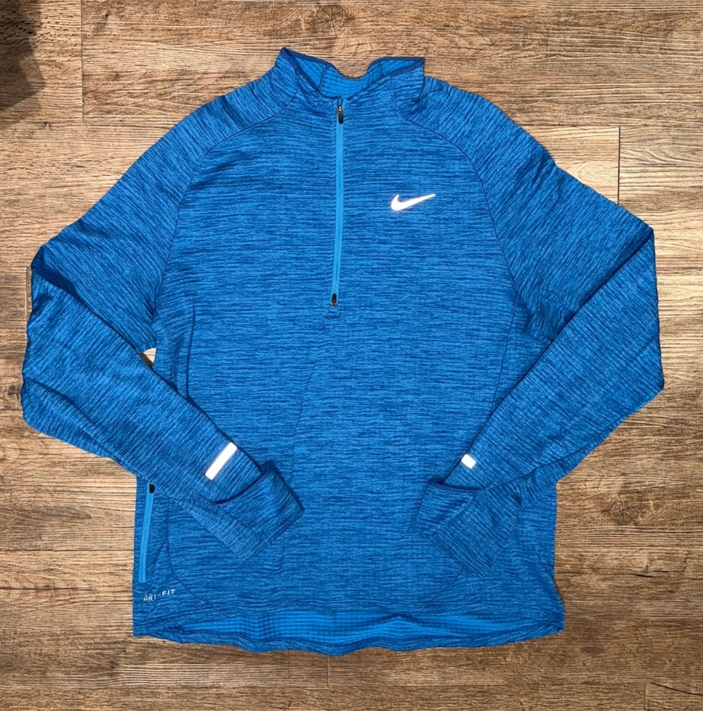 Nike Men's Large 1/2 Zip Dri Fit Therma Sphere Element Pullover Shirt Running gallery