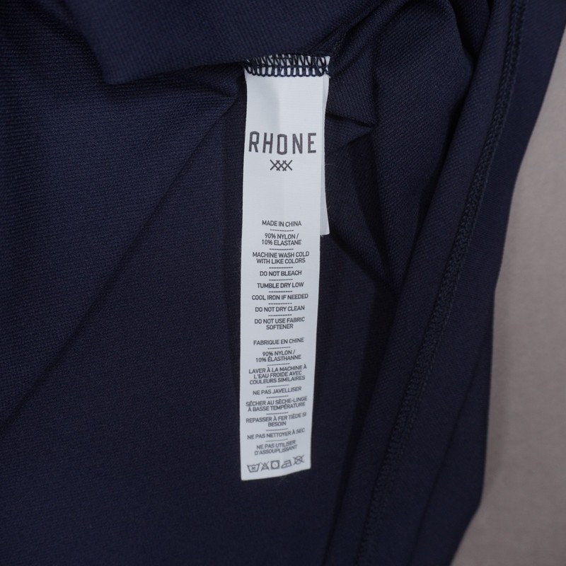 RHONE Session ¼ Zip Pullover Top Shirt Mock Neck Mens XL Navy Blue 101467 EUC gallery
