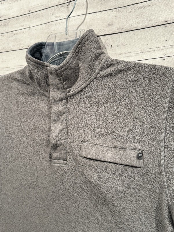 Free Fly Mens 1/4 Snap Button Sweater Sz S Gray Pullover Bamboo Blend Stretch gallery