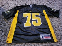 Battlefield Collection Army Strong Football Jersey USA Large Black #75