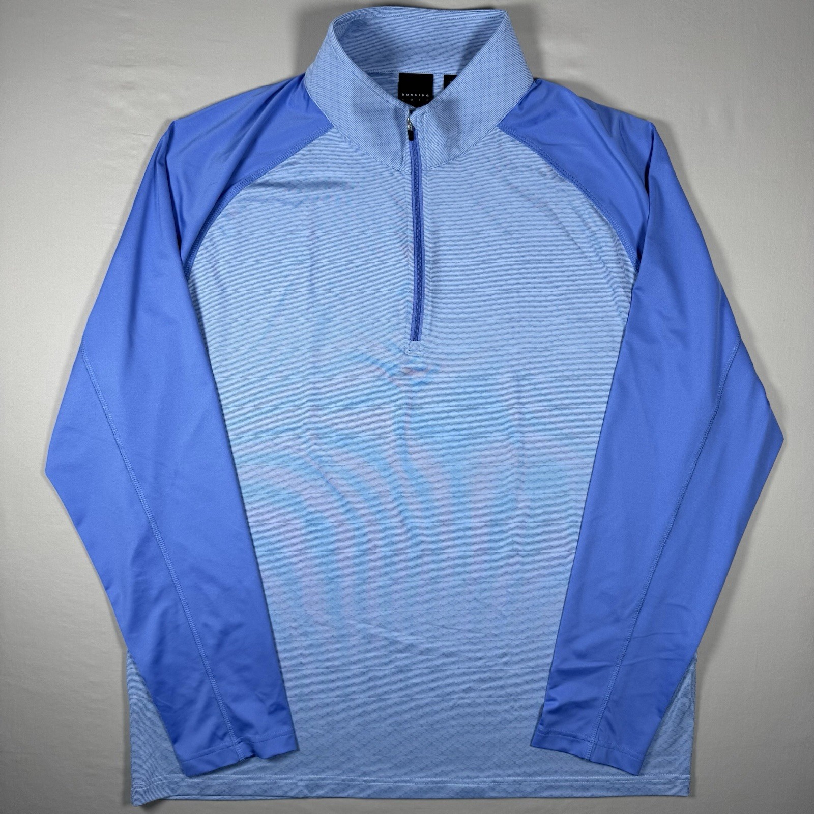 Dunning Golf Quarter Zip Pullover XL Blue Performance Stretch Long Sleeve gallery