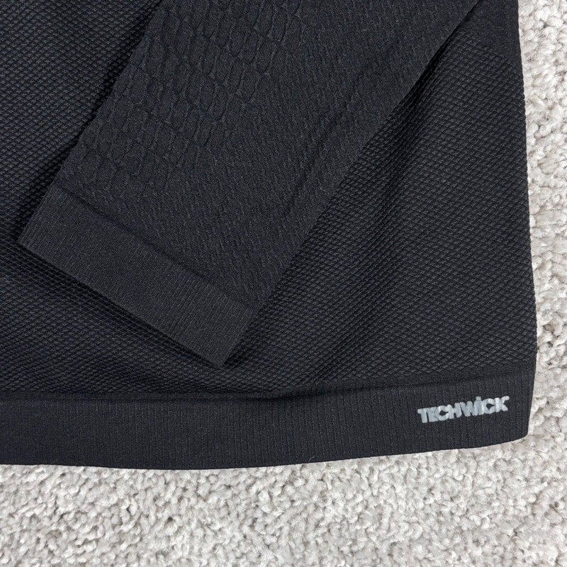 TECHWICK Eastern Mountain Sports Baselayer Long Sleeve Mock Neck Top M L Black gallery