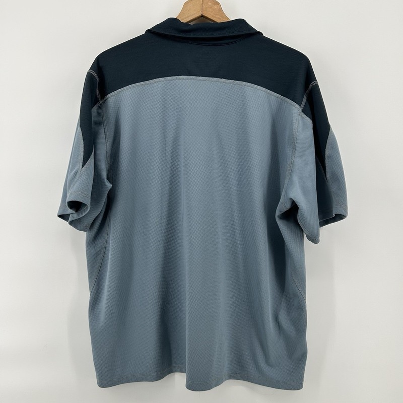 LL Bean 1/4 Zip Pullover Mens XL Blue Performance Short Sleeve Shirt Hiking gallery