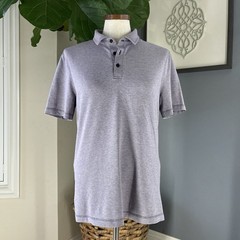 Lululemon Evolution Polo Mens S? Heathered Purple Short Sleeve EUC