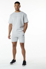 Alphalete ELMTS Half Sleeve Pullover – Oyster Grey ,Size Medium