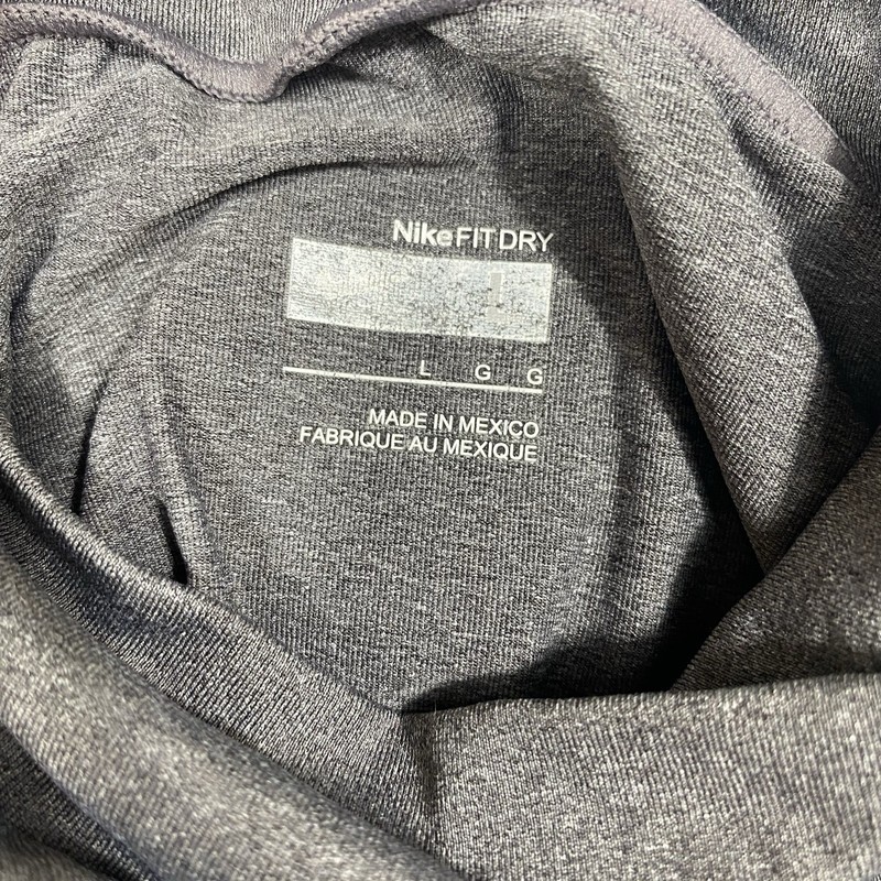Nike Pro Dri Fit Base Layer Compression Fitted Gray Shirt Size Men's Large Gym gallery