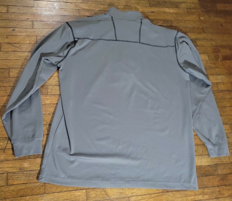 Tommy Armour 1/4 Zip Pull Over Gray Long Sleeve Dri Logic Size Medium gallery