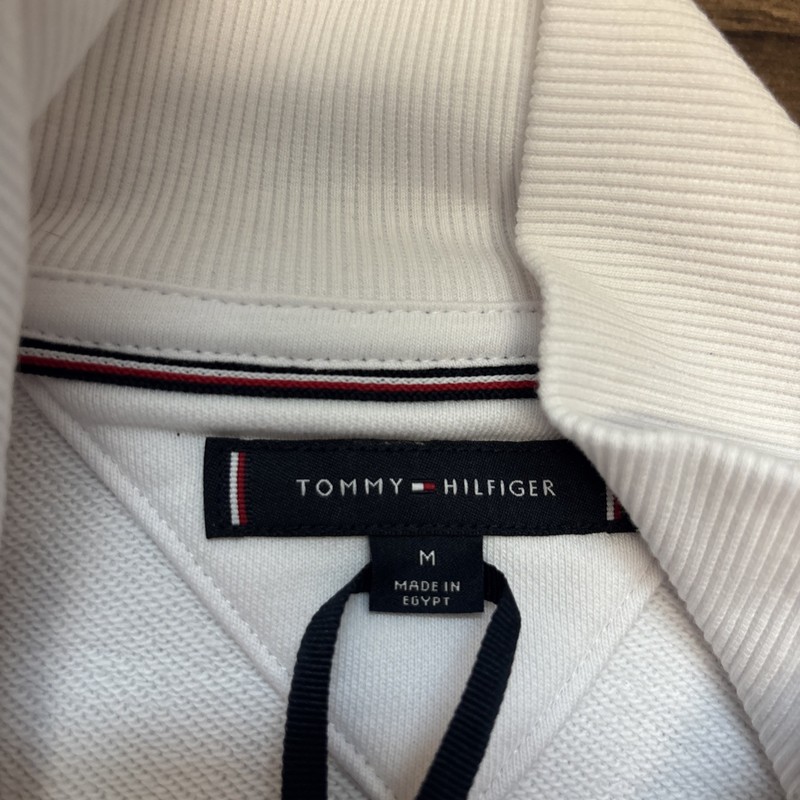 Tommy Hilfiger Track ZipUp Jacket Men’s Medium NWT White/Blue Stripe Longsleeve gallery