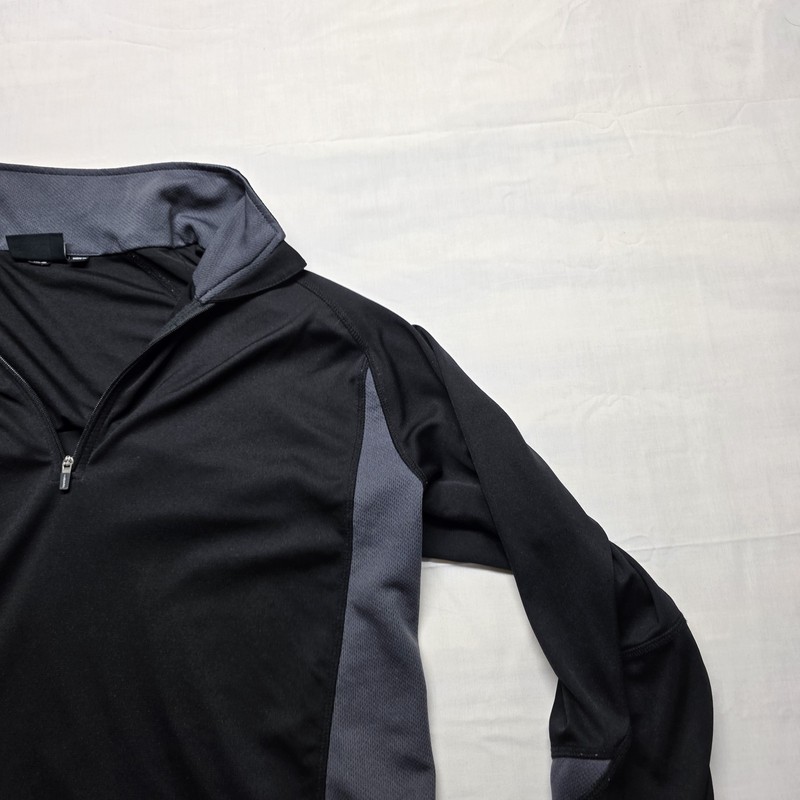 Subaru Black Label 1/4 Zip Athletic Pullover Shirt Black & Gray Men’s Size Large gallery
