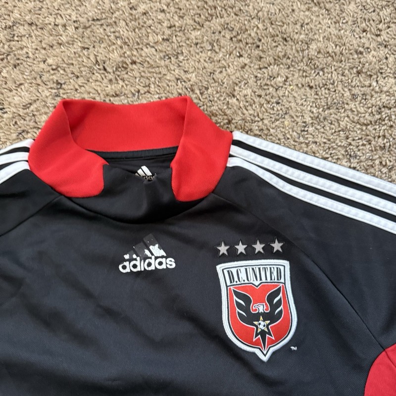 Rare DC United 2008 Adidas Shirt Long Sleeve Formotion Black Size XL gallery