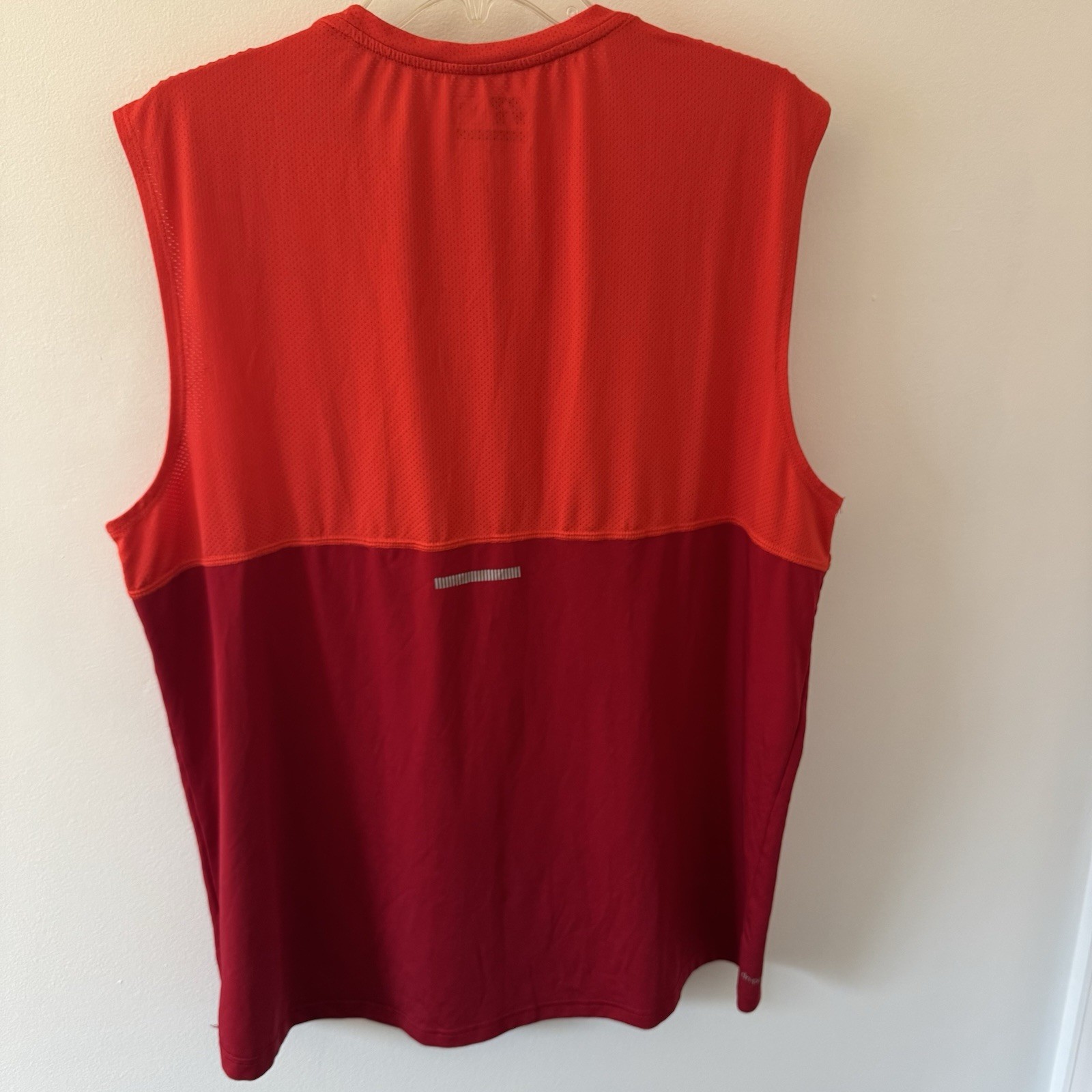 Russell Athletic Shirt Mens Large Red Orange Dri Power 360 Training Fit Tank Top gallery