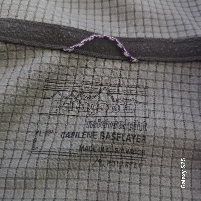 Patagonia Capilene Midweight Pullover Size Large Gray 1/4 Zip Long Sleeve Top gallery