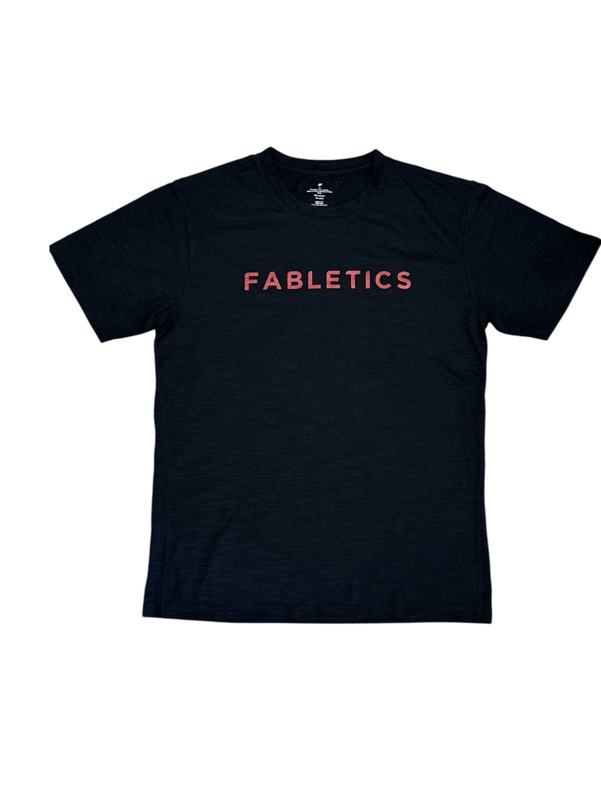 Fabletics The Front Row Graphic Logo T-Shirt Men's Size M 85%Polyester15%Cotton gallery